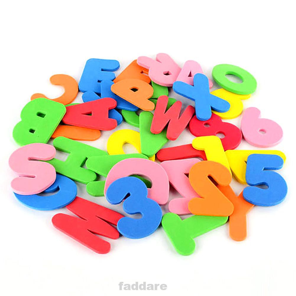 36pcs Toy Learn Letters And Numbers Baby Bathtub Educational Foam Non-toxic Self-adhesive