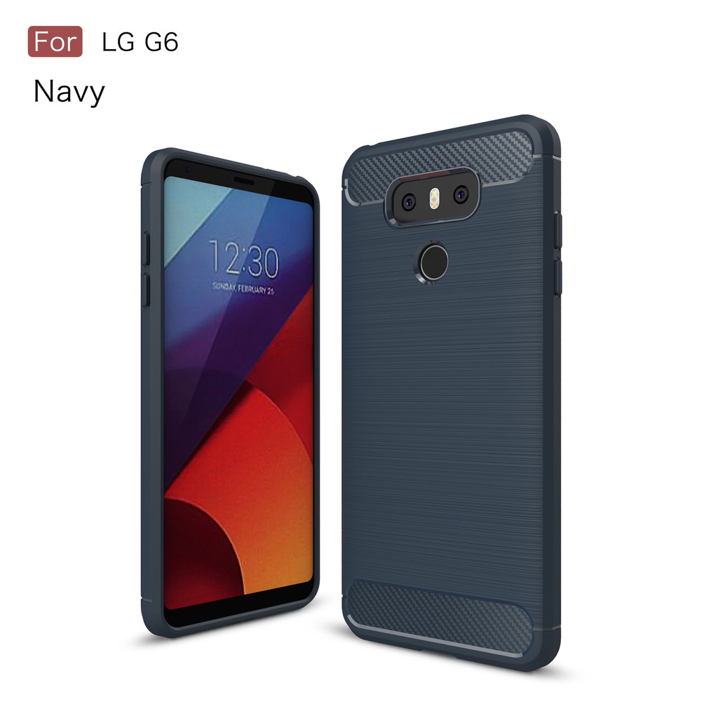 Ốp điện thoại mềm màu trơn thiết kế chống vân tay cho LG G6 / G7