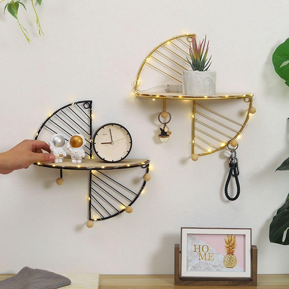 Kệ treo tường Bằng Gỗ Có Móc Để Đựng Đồ Tiện Dụng Và Bền