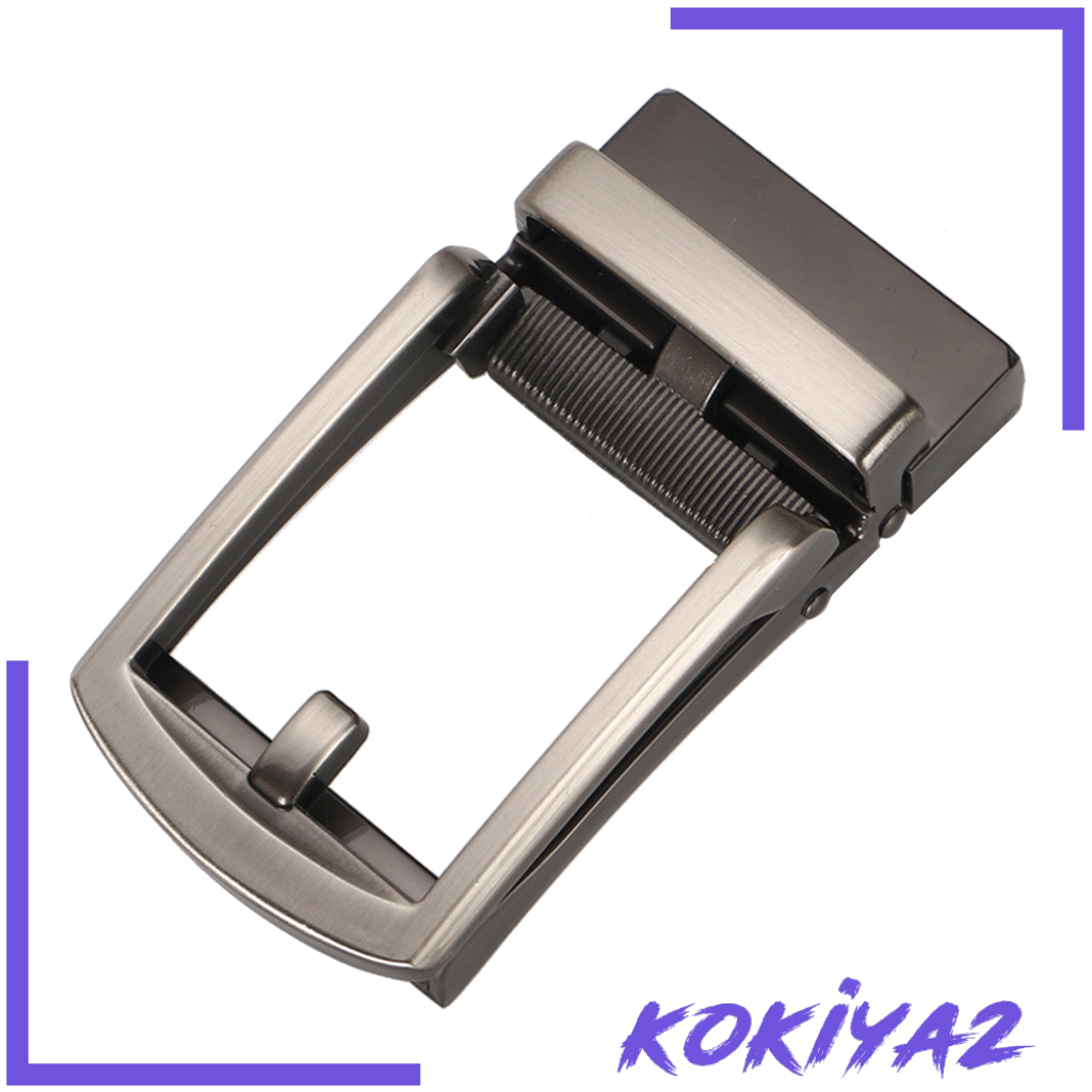 [KOKIYA2]Automatic Belt Buckle Alloy Polished Business Casual Ratchet Buckle Style 1