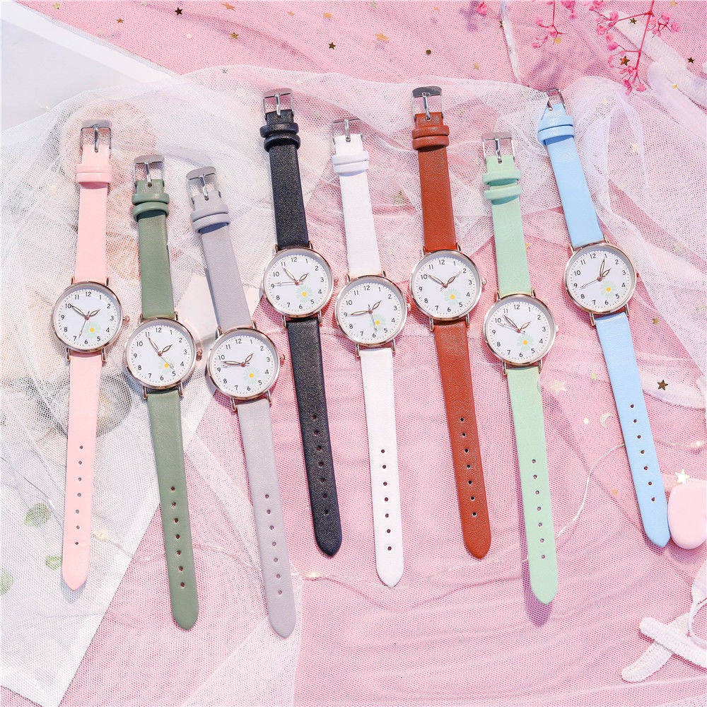 tử hồ Star Night Light Girl Heart Watch Nữ sinh viên Nữ thần dễ thương Nhật Bản bạn gái hai hoặc ba đứa trẻ bình thư