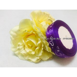 [1 Mét] Ruy Băng Lụa Đẹp 2cm - Đồng giá 3k/mét