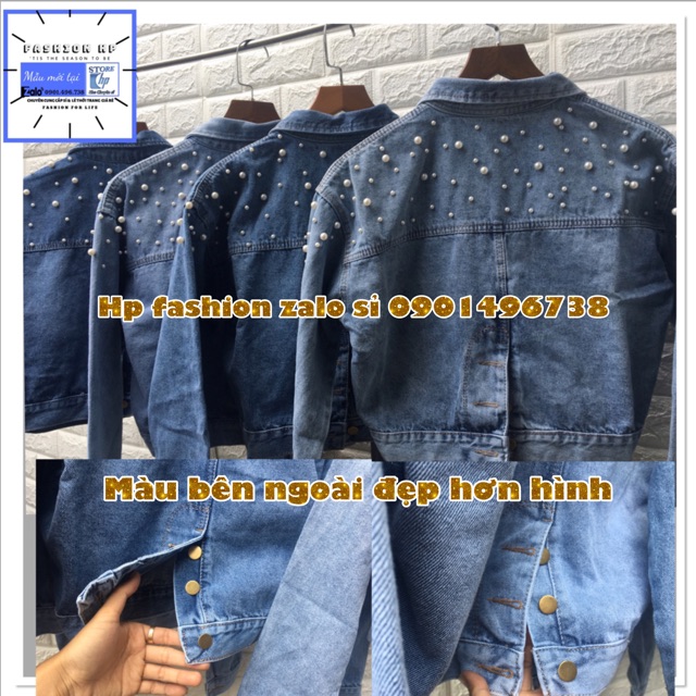 Áo Khoác Jean Lửng  Nữ Đẹp Hàng Cao Cấp Đính Hạt ngọc Siêu Đẹp Siêu Sang Chảnh (Hình Thật+Video Thật)- HÀNG CÓ SẴN | BigBuy360 - bigbuy360.vn
