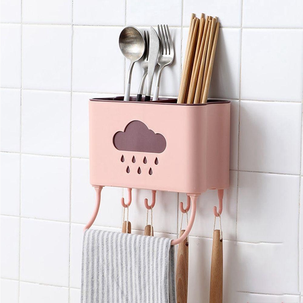 Giá Đỡ Muỗng Nĩa Ráo Nước Không Cần Đục Lỗ