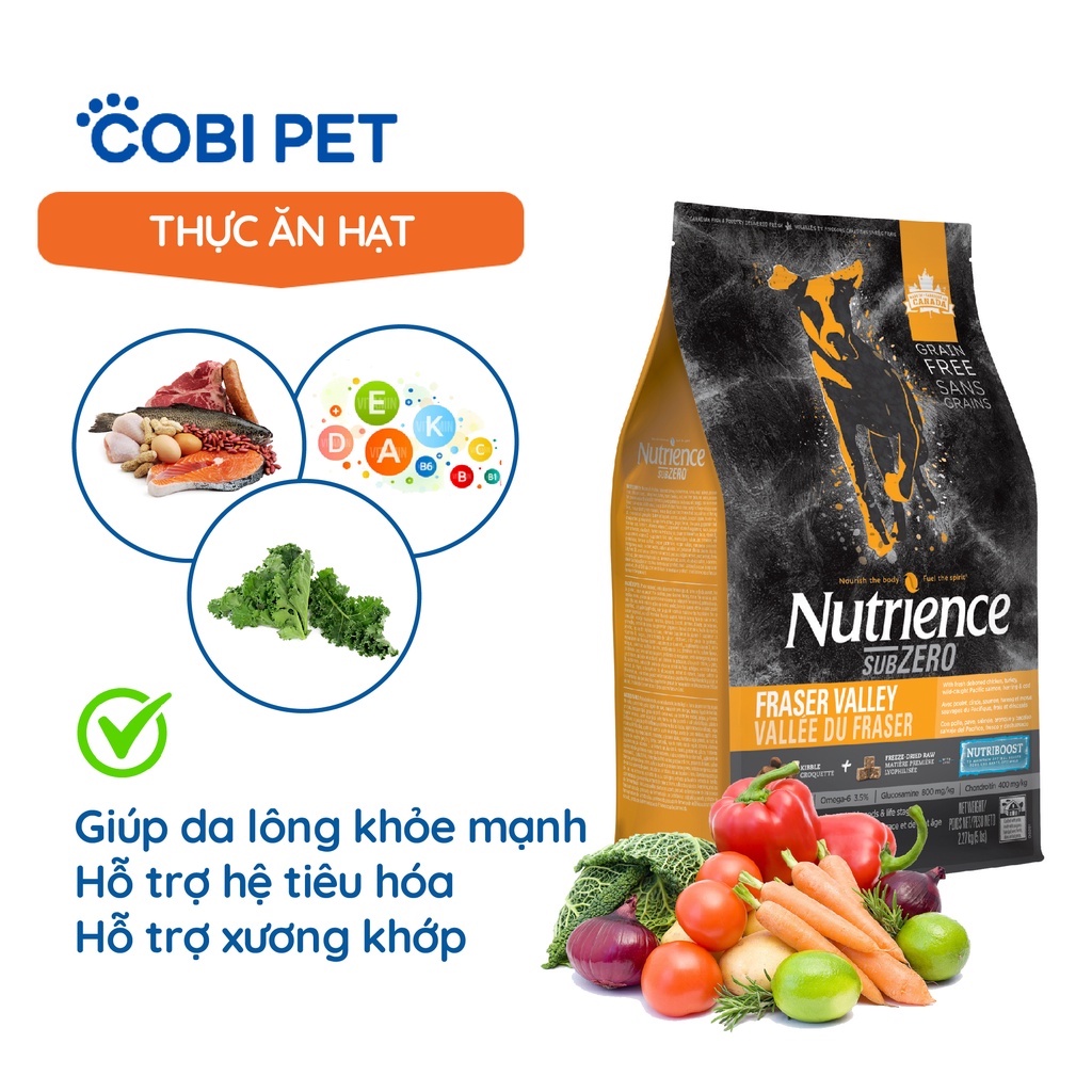 Thức Ăn Hạt Cao Cấp Cho Chó Giàu Dinh Dưỡng NUTRIENCE SUBZERO