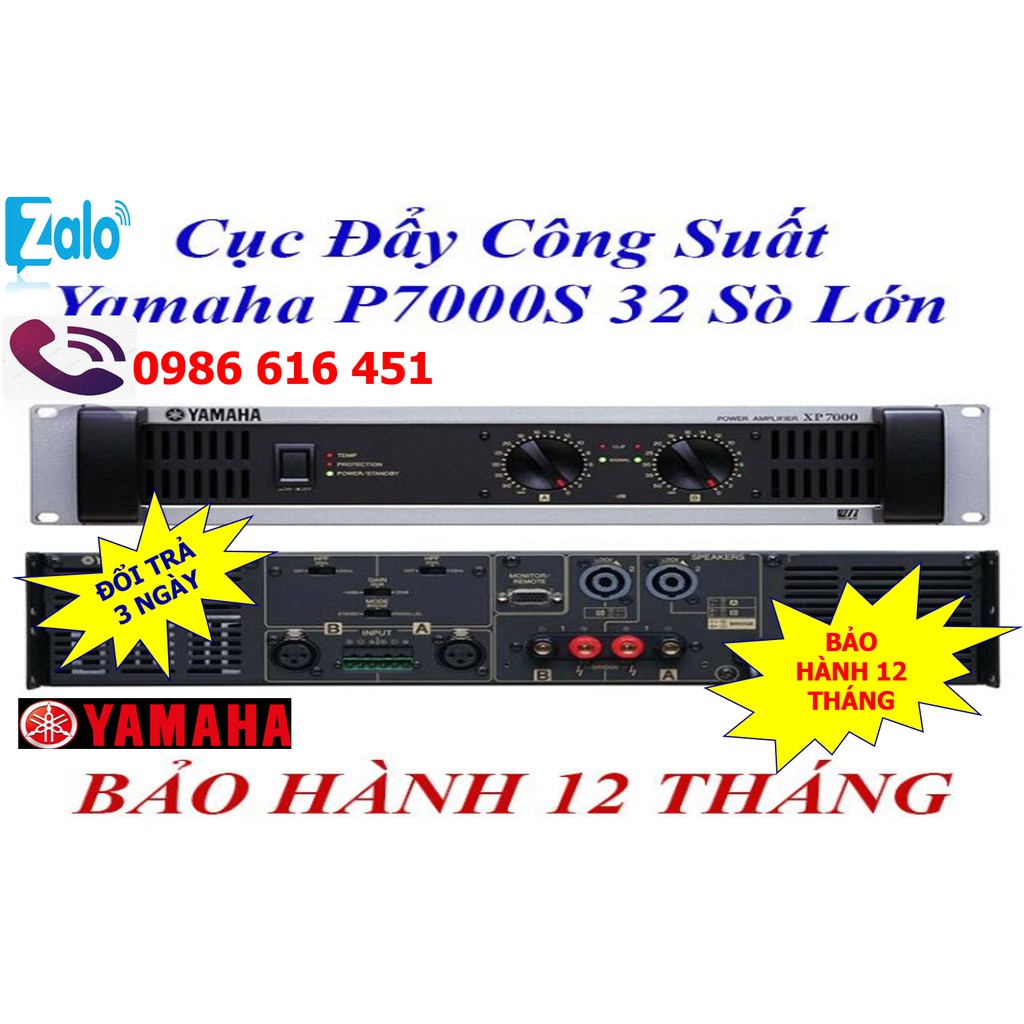 CỤC ĐẨY YAMAHA CÔNG SUẤT P7000S DÙNG 32 SÒ LỚN