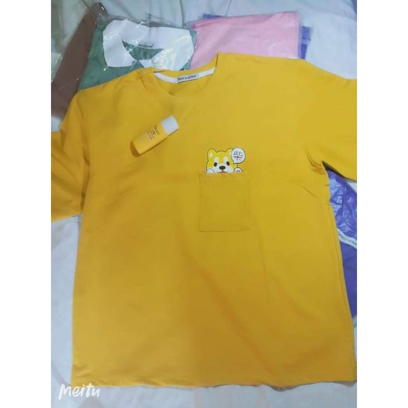 áo thun tay lỡ ảnh thật