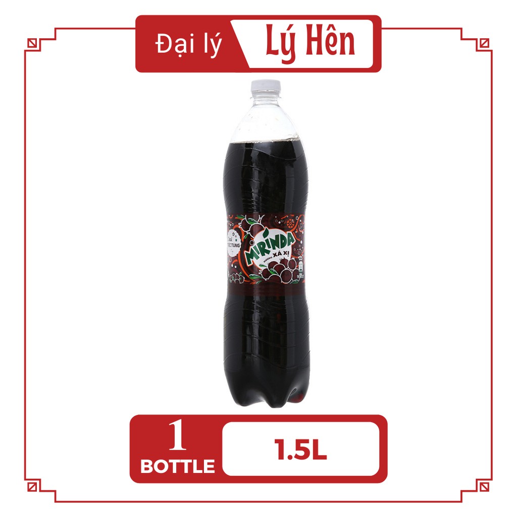 Nước Ngọt Có Gas Mirinda Vị Xá Xị Soft Drink Chai Nhựa PEP 1.5 Lít Date Luôn Mới