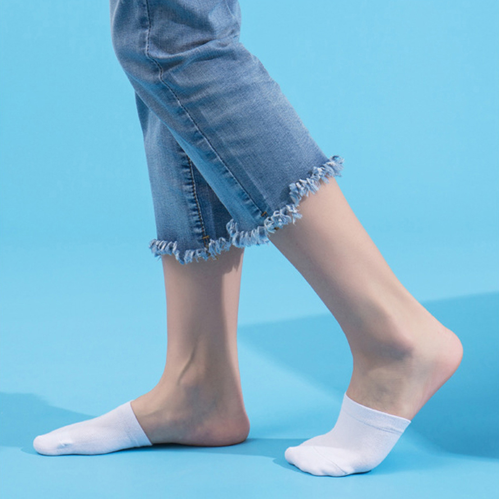 Vớ Nửa Bàn Chân Chống Trượt Chất Liệu Cotton Mỏng Thoải Mái