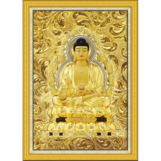 Tranh đính đá abc 3d phật tổ như lai lg1268 , y8094 kt:50x70cm