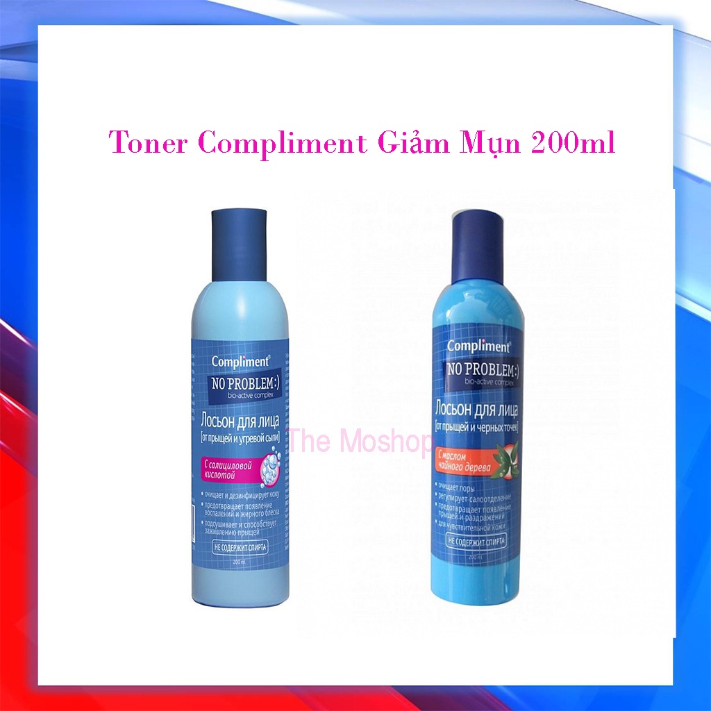 Toner Compliment No Problem  Giảm Mụn , Chăm Sóc Da , Kiềm Dầu