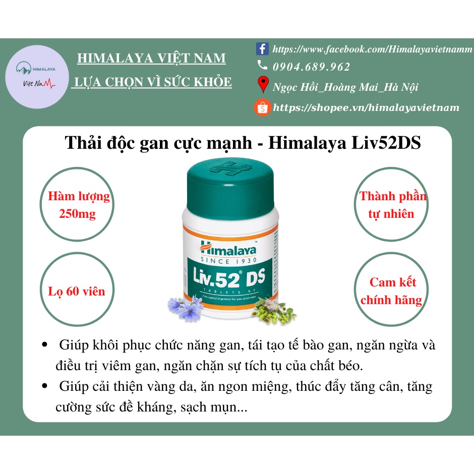 [HOT] Himalaya Liv52 DS hỗ trợ thải độc gan cực mạnh [SẴN HÀNG]