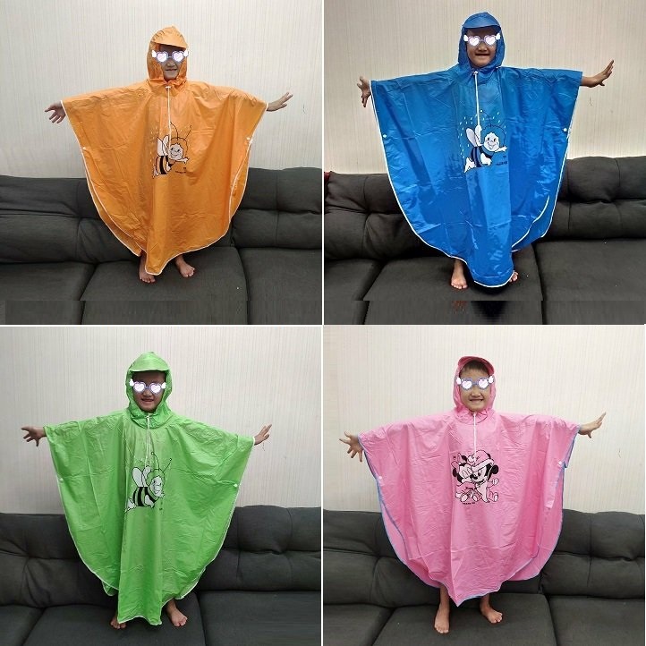 Áo Mưa Cánh Dơi Hình Thú Dành Cho Bé (size 7,8,9,10)