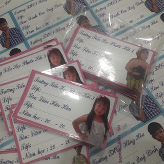 Nhãn vở IN THEO YÊU CẦU combo 40nhãn vở 35k