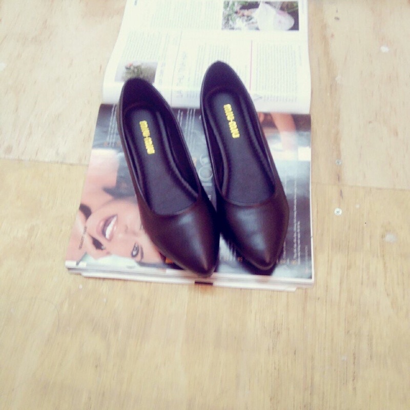 (ĐI MƯA. PREESHIP) Giày búp bê trơn dẻo không thấm nước. Ảnh thật