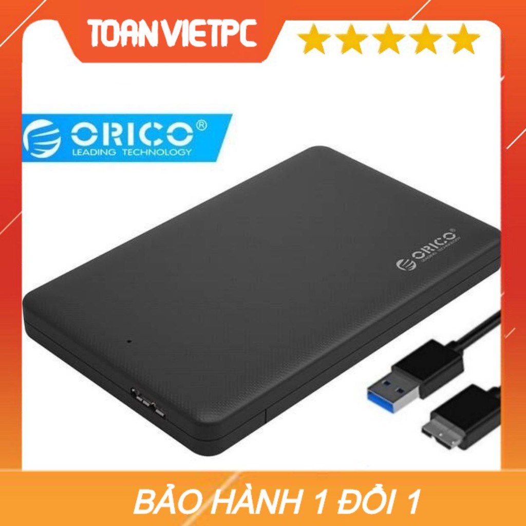 Hộp ổ cứng 2.5&quot; SSD/HDD SATA 3 USB 3.0 ORICO 2577U3 | hdd box orico chính hãng