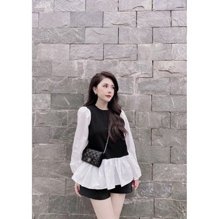 Áo Sơ Mi Trắng Tay Bồng