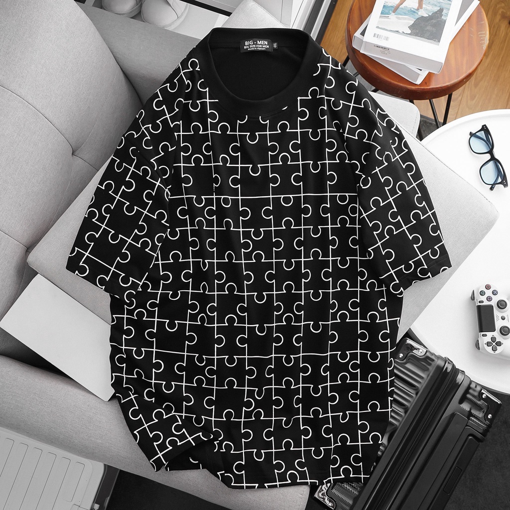 [bigsize] Áo thun cotton bigsize nam họa tiết đẹp 80-130kg - lego
