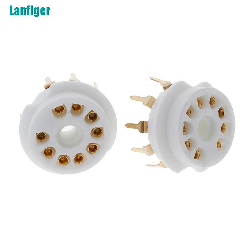 1 Cái Van Ổ Cắm Bằng Gốm Mạ Vàng 9pin Cb Cho 12AX7 12AU7