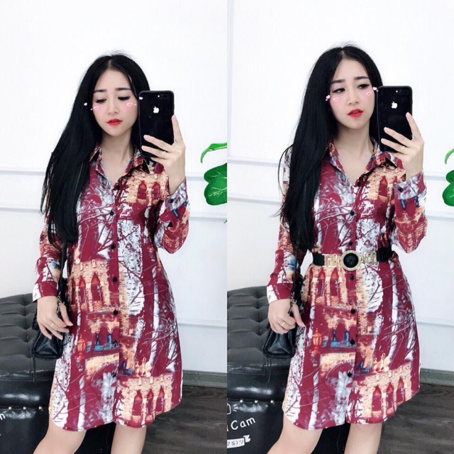 Váy Sơ Mi Lụa