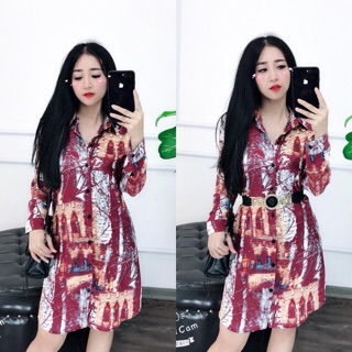 Váy sơ mi lụa