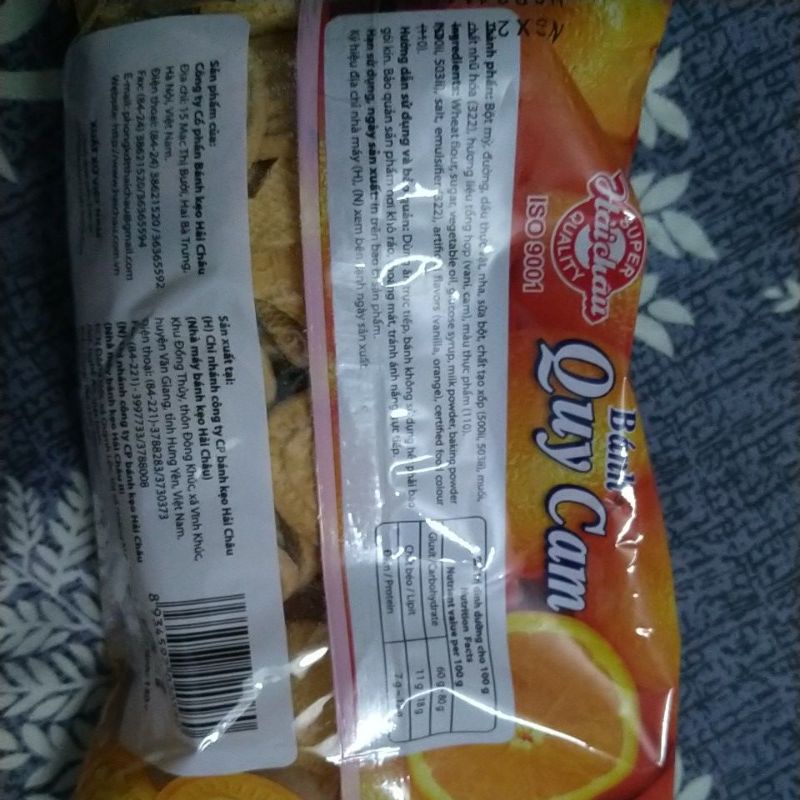 Bánh quy cam Hải Châu 130gam