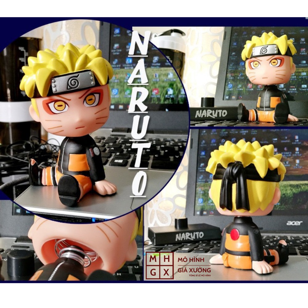 Mô Hình Uzumaki Naruto Trang trí taplo ô tô - Trang trí bàn học bàn , bàn làm việc - Kê Điện Thoại - Figure Naruto