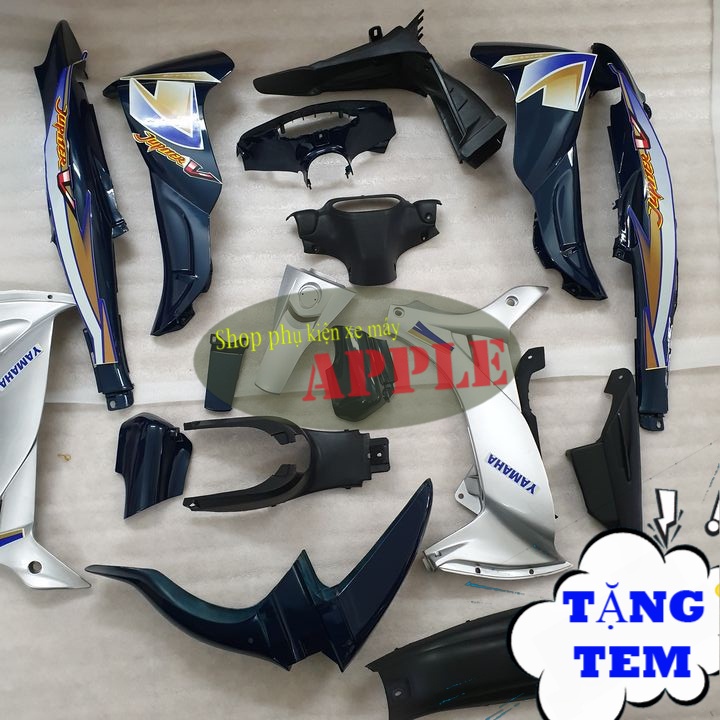 Dàn áo xe JUPITER V nhựa nguyên sinh ABS màu Xanh nhớt  Củ hậu xe Jupiter V -SPA-DG-JuV