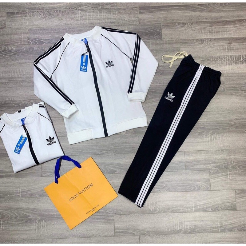 Bộ nỉ thu đông Das ba sọc khoá đen chất đẹp , bộ nỉ mặc ở nhà- Bơ Boutique