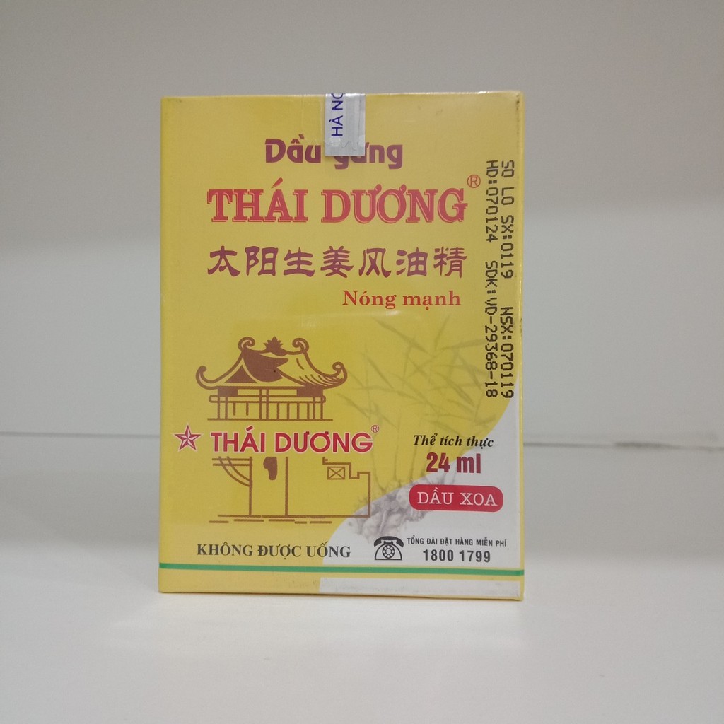 DẦU GỪNG THÁI DƯƠNG 24 ml