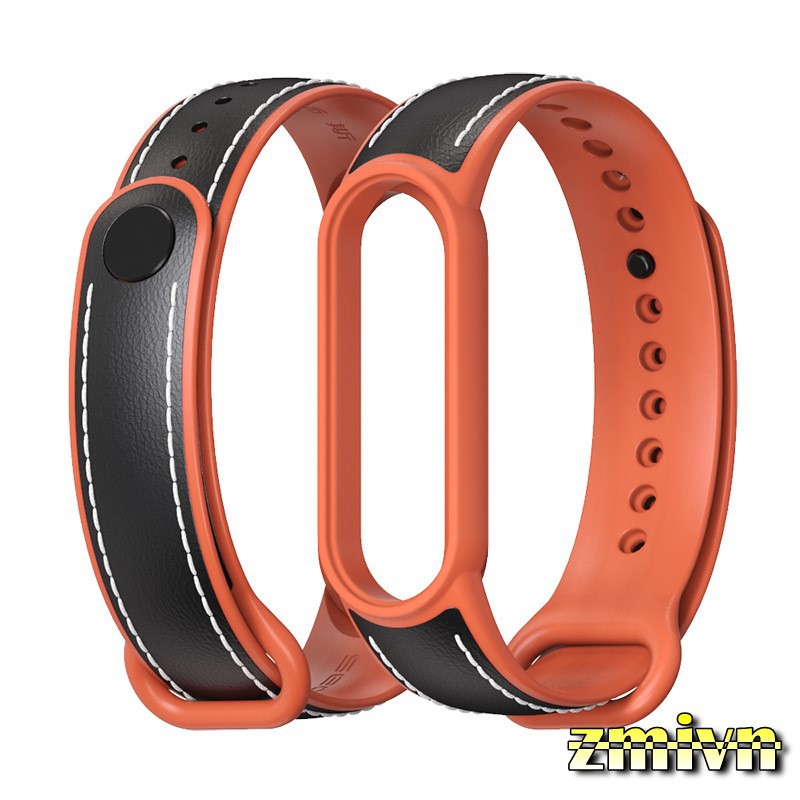 Dây đeo da bò Xiaomi Miband 5 Miband 6 chính hãng MIJOBS