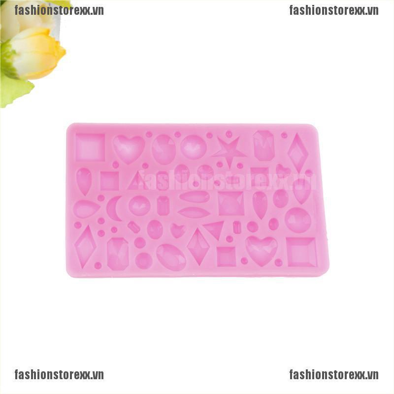 FASS Gemstone Diamond Chocolate Silicone Mould DIY Fondant Cake For Baking Tools