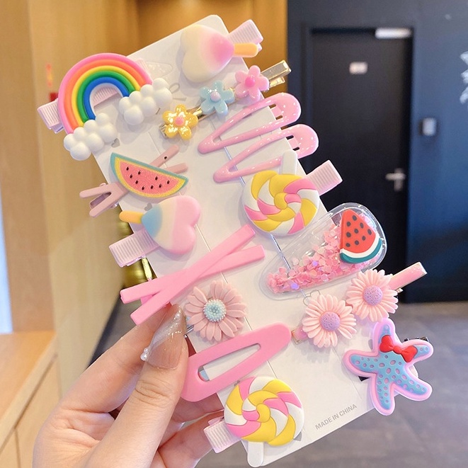 Aiyaya Kẹp Tóc Phong Cách Công Chúa Hàn Quốc Dễ Thương Thời Trang Cho Bé Gái