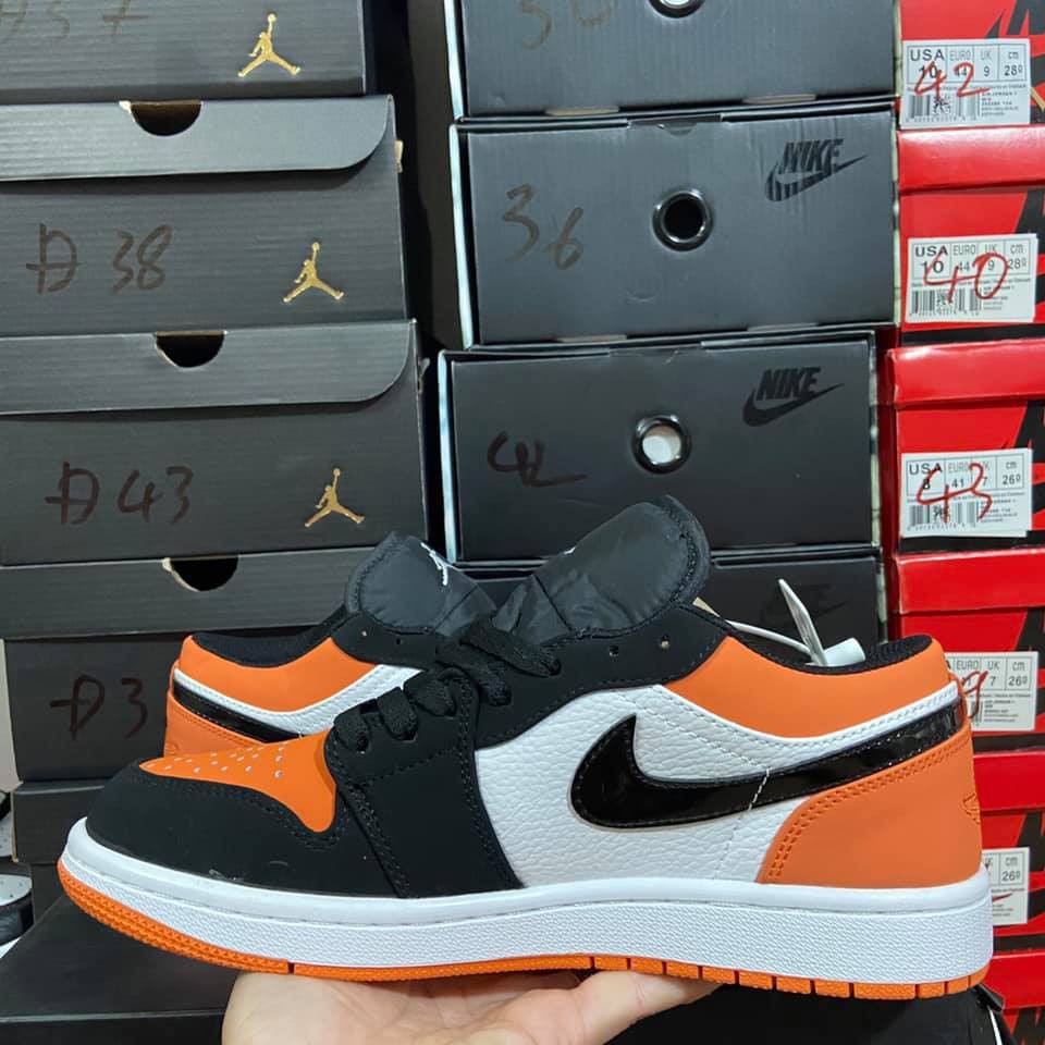 [JORDAN 1:1] Giày sneaker AIR JORDAN phiên bản cam đen hot hit