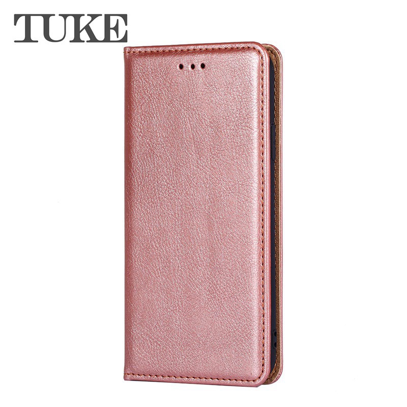 TUKE Phone Cover For Sony XZ1 XZ2 XZ4 Compact XZ3 XZ Premium Z4 Z5 Plus Pure Color Magnetic Attraction Holster Flip PU Leather Wallet Case