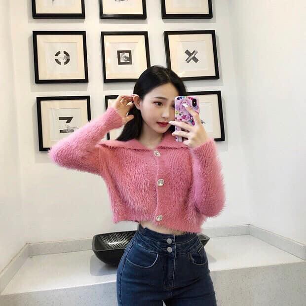 Áo Len Lông Cổ Bẻ