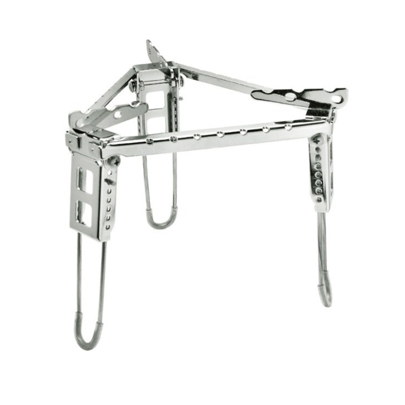 Giá Đỡ Nướng Bbq Bằng Thép Không Gỉ Có Thể Gấp Gọn Tiện Dụng Mang Theo Du Lịch / Cắm Trại