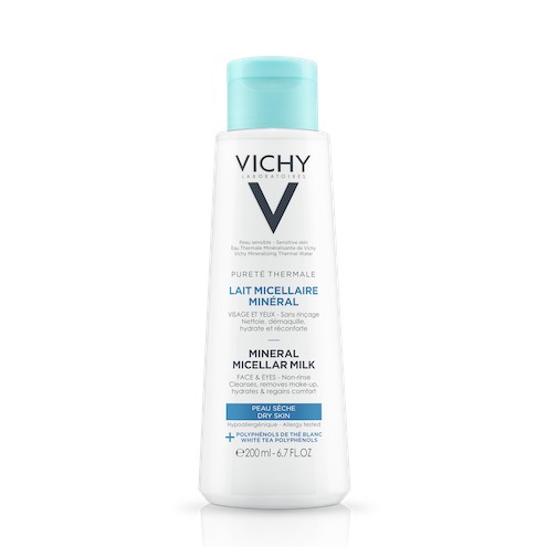 Vichy - Sữa Tẩy Trang Vichy Giàu Khoáng Cho Da Khô Nhạy Cảm 200ml Pureté Thermale Mineral Micellar Milk For Dry Skin