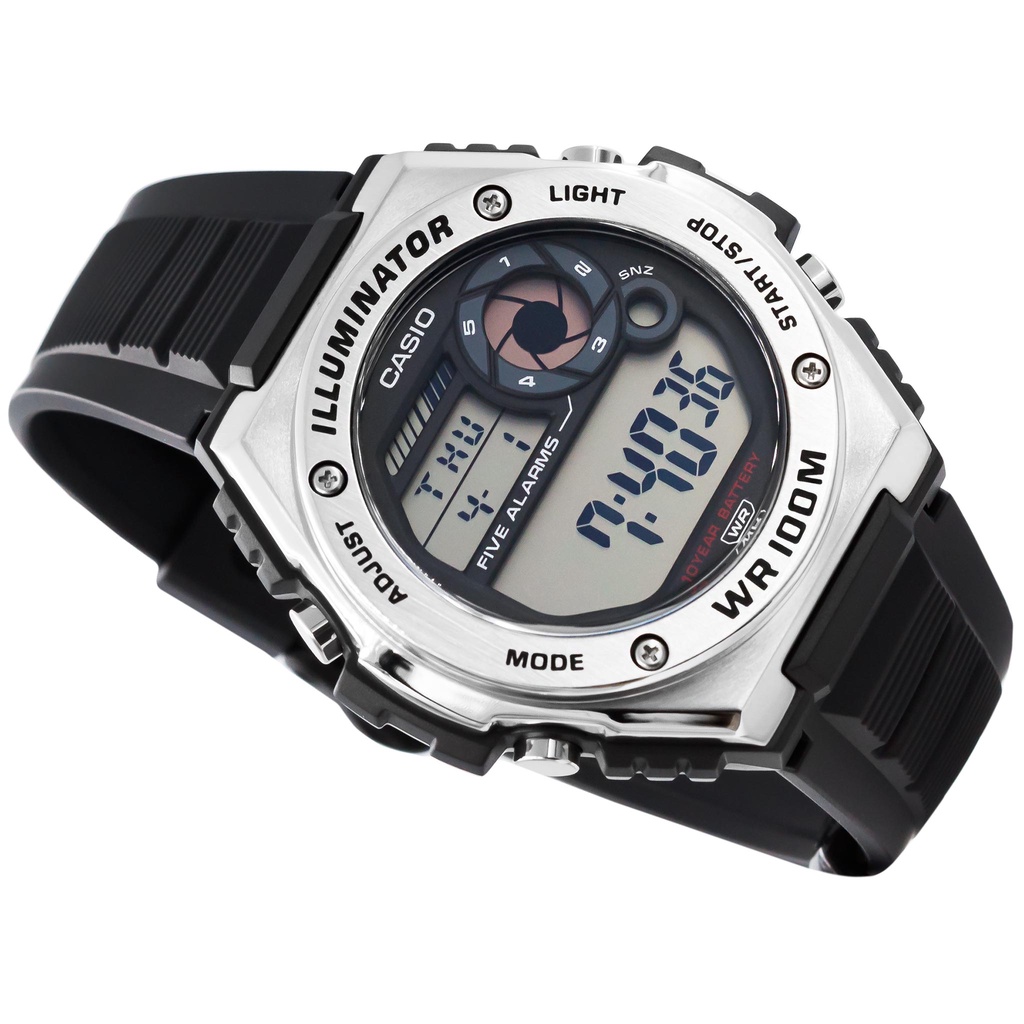 Đồng hồ nam dây nhựa Casio Standard chính hãng Anh Khuê MWD-100H-1AVDF (50mm)