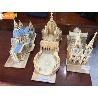 Mô hình lắp ráp gỗ 3D Nhà thờ Đức Bà