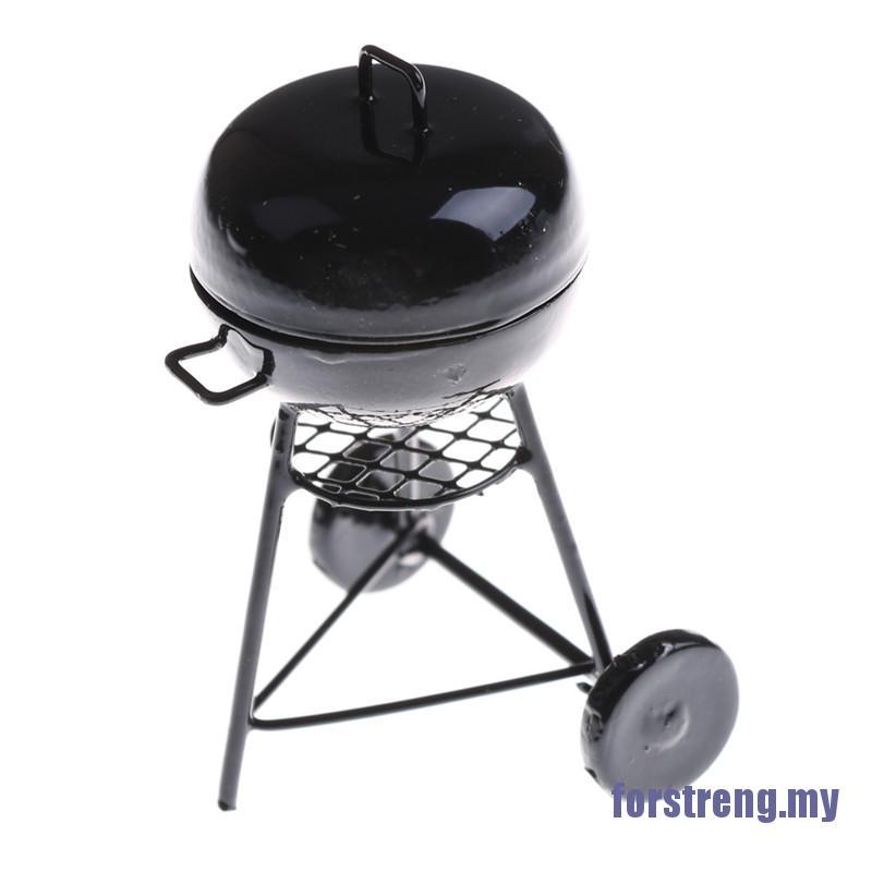 Lò Nướng Bbq Màu Đen Tỉ Lệ 1: 12 Trang Trí Nhà Búp Bê