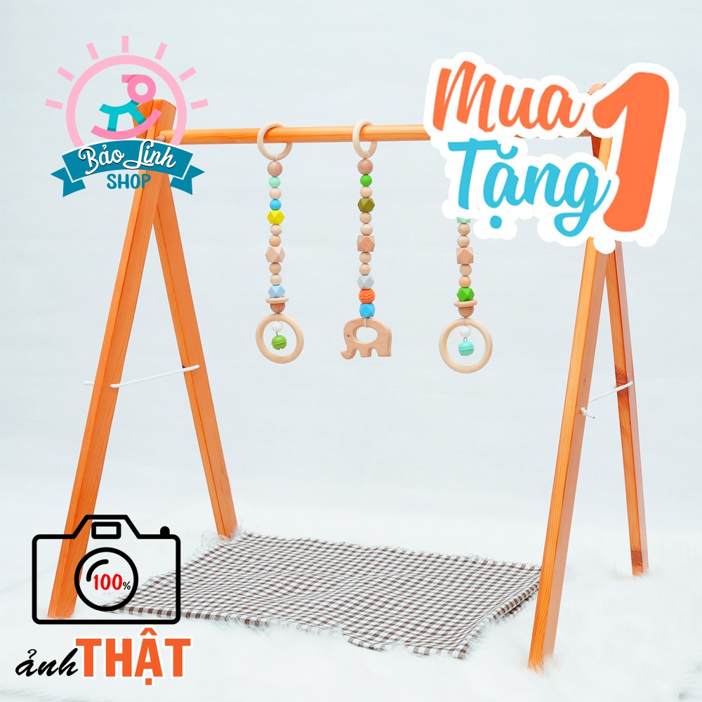 Kệ chữ A - Kệ GỖ SỒI treo đồ sơ sinh TẶNG QUÀ 40K| Hàng VIỆT NAM