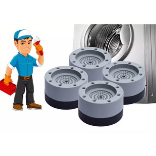 Sét 4 cái đế kê chân máy giặt tủ lạnh chống rung silicon cao cấp - bộ 4 đế chống rung máy giặt, tủ lạnh - dụng cụ bảo vệ