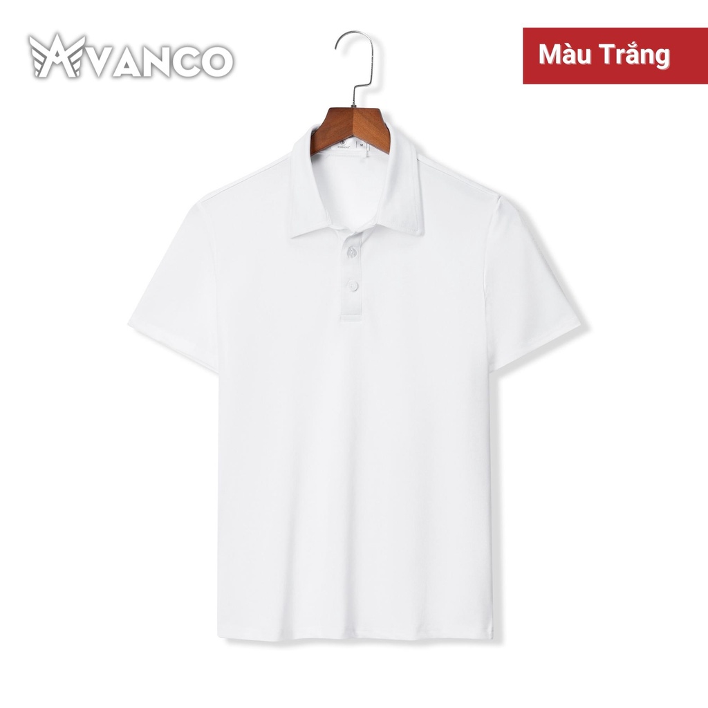 Áo thun Polo nam có cổ BASIC 2022 Cotton CVC form suông nhiều màu, vải dệt kim cao cấp AVANCO
