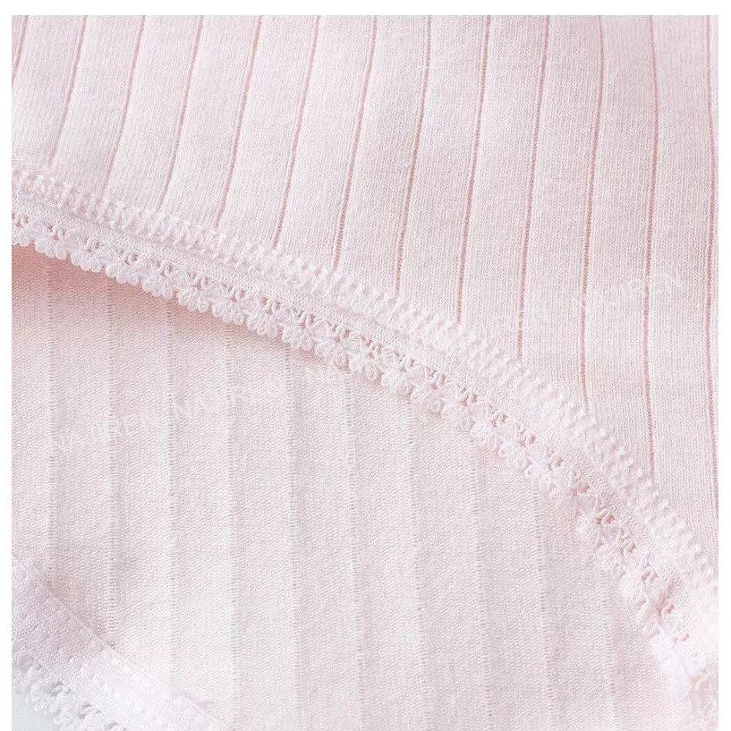 Quần Lót Nữ Cotton Gân Tăm Kháng khuẩn, Quần Chíp Nữ Dễ Thương Mềm Mịn Cottony QL03
