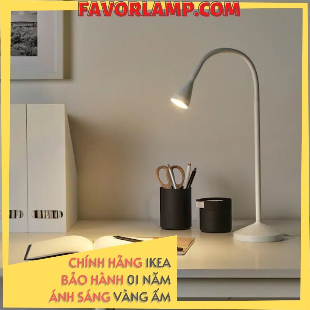 Đèn đọc sách để bàn Navlinge- Ánh sáng Vàng ấm- Tuổi thọ 25000 giờ- Chính hãng IKEA- Bảo hành 01 năm