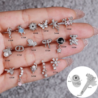 Hoạt hình dễ thương động vật bông tai mini bông tai nữ bông tai trang sức