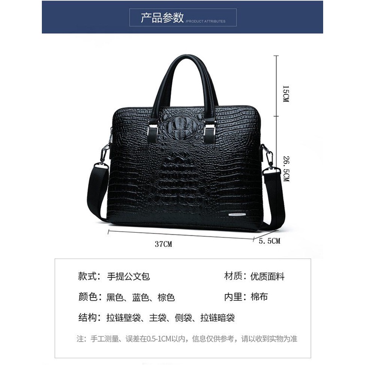 Túi xách da cá sấu thời trang dành cho nam | BigBuy360 - bigbuy360.vn