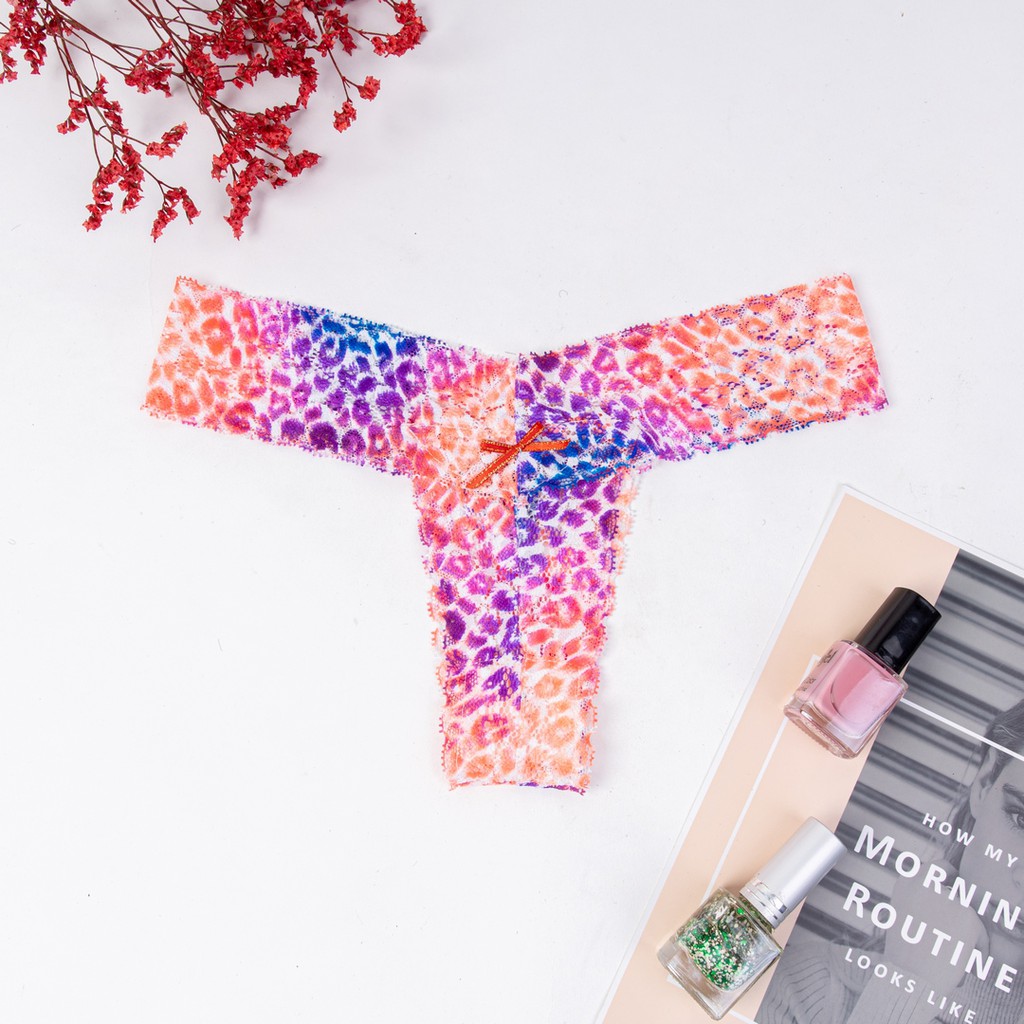 Quần lót ren lọt khe Graffiti Thong style thương hiệu Miss K nhiều màu U026 | BigBuy360 - bigbuy360.vn