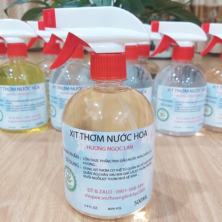 Xịt Thơm Nước Hoa - 500 ML